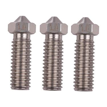 Imagem de LUGU 3 pcs Extruso de Impresso 3D Aço Inoxidável Bico Vulcão M6 Rosca eça de Impresso 1.0mm Saída pa Sidewinder X1 TEVO Little Monster 1.75mm Filamento
