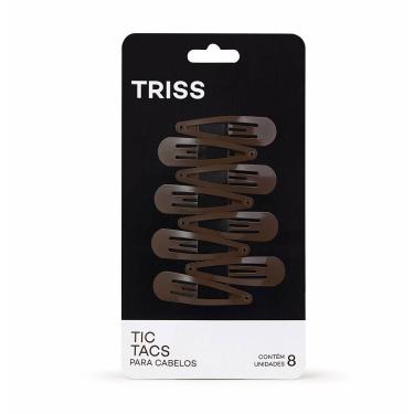 Imagem de Tic Tacs para Cabelos Triss/Needs Cor Marrom com 8 unidades 8 Unidades