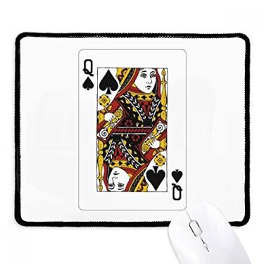 Imagem de Tapete de borracha para jogos com padrão Spade Q da Playing Cards
