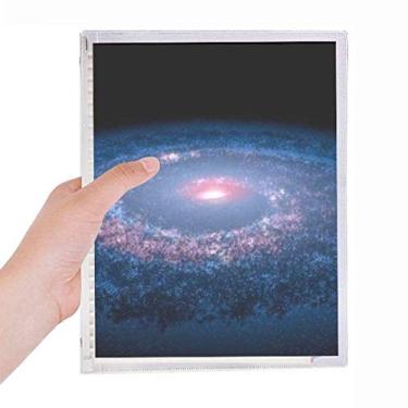 Imagem de Nebulae Caderno Planeta Azul Branco Folhas Soltas Diário Recarregável