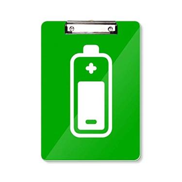 Imagem de Placa de suporte para placa de aviso quadrada verde A4