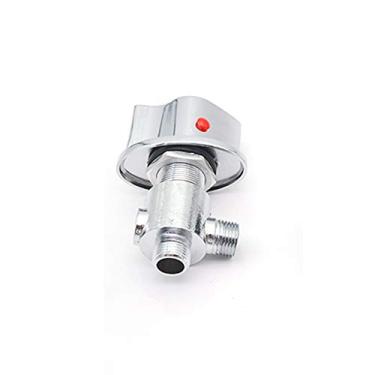 Imagem de Torneira misturadora com interruptores de banheira, válvula de mistura de água fria e quente, latão dividido para massagem, torneira de banheira com controle de 2 ou 3 vias, cabo triplo, núcleo de válvula de cerâmica, controle de temperatura