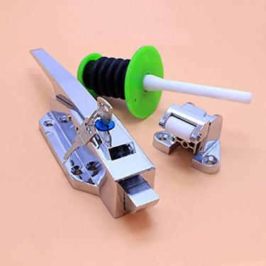 Imagem de Armazenamento frigorífico, freezer, porta, maçaneta, forno, dobradiça, trava