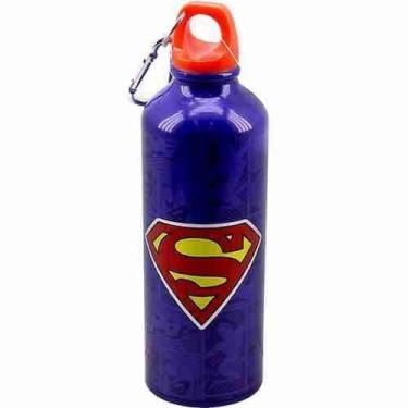 Imagem de Garrafa De Alumínio Com Prendedor Super Homem 500ml - Liga Da Justiça