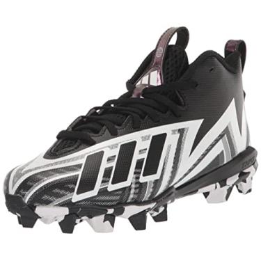 Imagem de adidas Tênis de futebol infantil unissex Freak Spark 23, Preto/Branco/Preto (Moldado), 18
