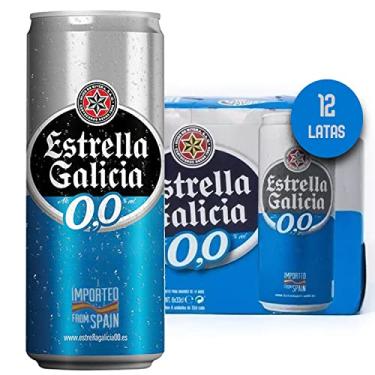 Imagem de Cerveja Estrella Galicia 0,0% Pilsen Lata 330ml (12 Latas)