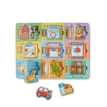 Imagem de Melissa & Doug - Quebra-cabeça Magnético Clássico de Madeira, 12 Peças, Iniciante, 3+ anos