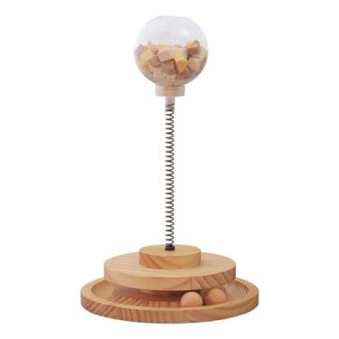 Imagem de Bola De Vazamento De Comida De Gato, Trilha De Bola De Gato Com Alimentador De Gato Interativo Brinquedo De Quebra-cabeça De Comida De Gato Brinquedo De Bola De Gato Brinquedos De Gato Para Gatos Inte
