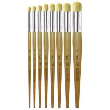 Imagem de Kit 6 Pincéis Stencil 8 Unidades - Pitua Sintético