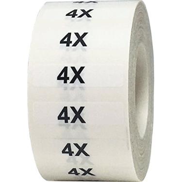 Imagem de Etiqueta de roupas original de 3,17 x 12,7 cm, 125 etiquetas em um rolo para FBA, 4x