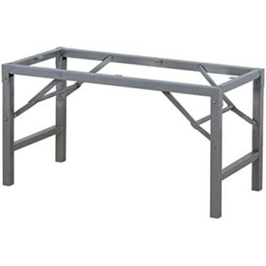 Imagem de Silver Gray Table Leg Modern Minimalist Iron Table Leg Household Metal Accessories, Foldable Table Support Foot, 85cm × 39cm 44cm High, With Mounting Accessories,85cm×44cm,Enchanting12
