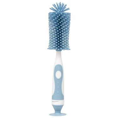 Imagem de Escova Para Mamadeiras Silicone Azul Buba