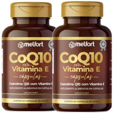 Imagem de Coenzima q10 500mg com Vitamina E 100mg por Porção 120 Cáps