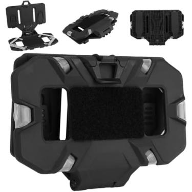 Imagem de Suporte tático do telefone do colete, montagem universal do telefone do portador da placa da placa do telefone celular da caixa para o tamanho 8.89cmx17.15cm da tela, preto
