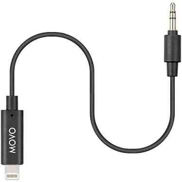 Imagem de Movo IMA-4 3,5 mm macho TRS para Lightning iPhone - Adaptador de microfone Apple para iPhone - Adaptador auxiliar para iPhone - Cabo de áudio TRS macho de 3,5 mm para adaptador Lightning para Apple