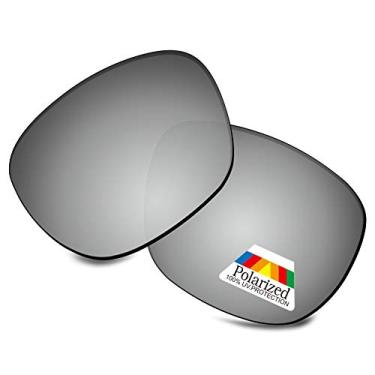 Imagem de Bwake Lentes de reposição para óculos de sol Oakley Enduro OO9223 - Prata acetinada polarizada