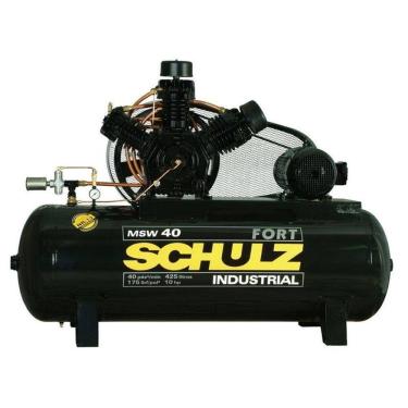 Imagem de Compressor De Ar Schulz - Msw 40/425 Fort - 40 Pés 425 Litros 175 Libras 220/380v Trif (Motor Aberto)