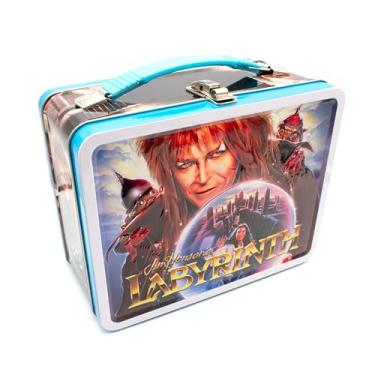 Imagem de AQUARIUS Labyrinth Large Fun Box - Sturdy Tin Storage Box with Plastic Handle & Embossed Front Cover - Officially Licensed Labyrinth Merchandise and Collectible Gift for Kids, Teens & Adults