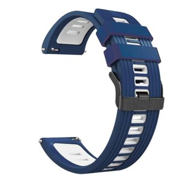 Imagem de NEYENS Pulseiras de relógio inteligente de 22 mm para Samsung Galaxy Watch 3/45mm/46mm/Gear S3 Frontier Pulseira de silicone (Cor: Estilo G, Tamanho: para Gear S3 Classic)