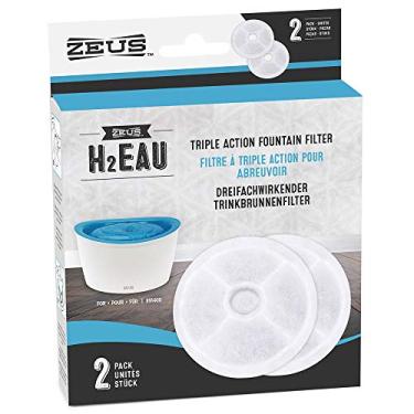 Imagem de Filtro de fonte Zeus H2EAU Triple Action, filtro de fonte de água para cães de substituição, pacote com 2