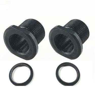 Imagem de Pacote com 2 adaptadores de rosca com arruela de esmagamento aço/alumínio (aço)