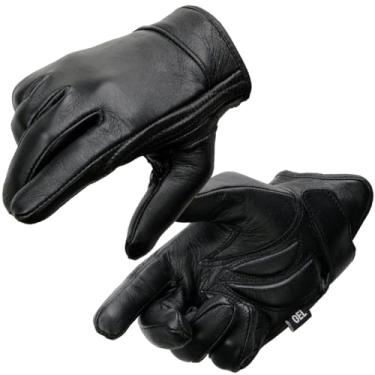 Imagem de Milwaukee Leather MG7510 Luvas de mão masculinas de couro preto acolchoado com gel palma curta para motocicleta com "capa de painel completo" - 2GG