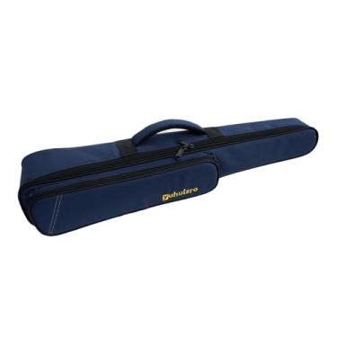 Imagem de Tachiuwa Estojo para saxofone soprano e clarinete, bolsa de transporte para instrumento musical, leve e reto, estojo para saxofone soprano para palco, Azul