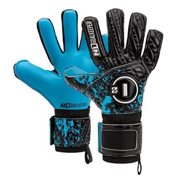 Imagem de N1 Goalkeeper gloves Cronos SSG Pro Luvas de Goleiro Adulto para Futebol Profissional de Látex Alemão. Corte Negativo e Ajustado. Antiderrapantes e Respiráveis. Fechamento Elástico. Azul. 11