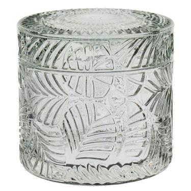 Imagem de POTICHE DECORATIVO BOMBONIERE REDONDO HOME&CO COM TAMPA VIDRO 9x8x8cm TRANSPARENTE