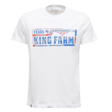 Imagem de Camiseta Masculina Estampada Branca King Farm 30705