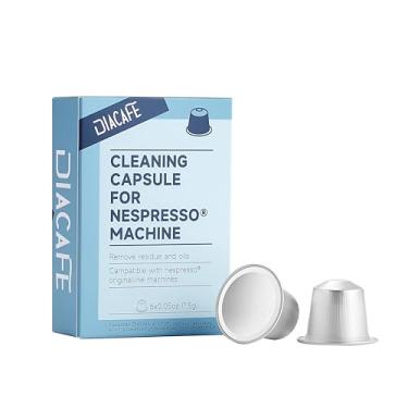 Imagem de DIACAFE Cápsula de limpeza compatível com máquina Nespresso, cápsulas de limpeza de 6 quilates para máquina de café Nespresso Originaline, solução de descalcificação