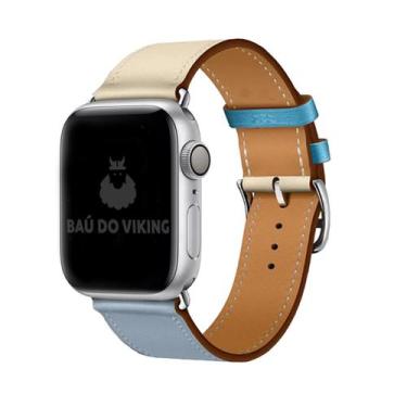 Imagem de Pulseira Single Tour Couro Para Apple Watch 42mm 38mm 44mm - Baú do Vi