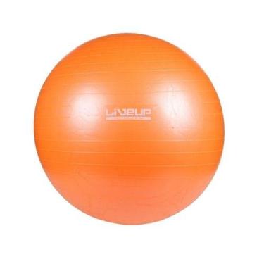 Imagem de Bola Para Yoga Pilates Fisio Overball Liveup Ls3225, Laranja, 25cm