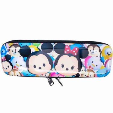 Imagem de Estojo Metal Branco Mickey Minnie Tsum Tsum 6x3.5x19cm - Disney - Tasc
