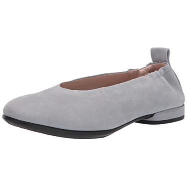Imagem de ECCO Sapatilha bailarina clássica feminina Anine, Nobuck cinza prateado, 7-7.5