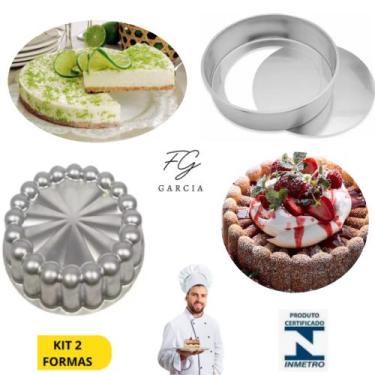 Imagem de Kit De 1 Forma Charlotte Gomada Decorada Para Bolo Bundt + 1 Forma Fun