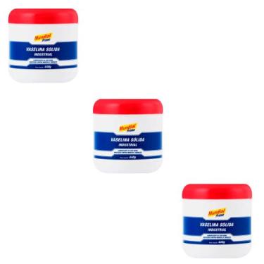 Imagem de 3 Unidade Vaselina Solida Em Pasta Industrial 440g - MUNDIAL PRIME