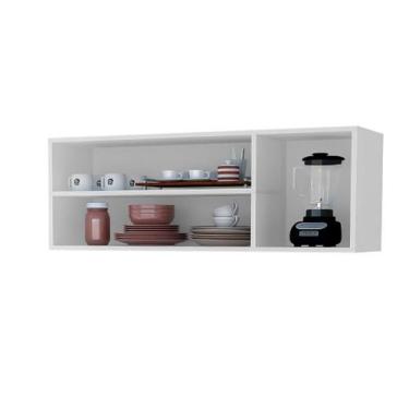 Imagem de Armário Aéreo Multifuncional QU 3 Portas Cor Branco - SM