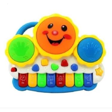 Imagem de Teclado Piano Musical Bebê Brinquedo Infantil Divertido Drum - SuperTo