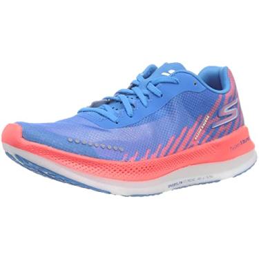 Imagem de Skechers Go Run Razor Excess, Azul/Coral, 40