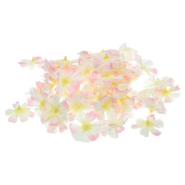 Imagem de PATIKIL Cabeças de flores artificiais de ameixa de 4,5 cm, pacote com 30 cabeças de flores falsas para decoração de buquê floral de casamento, faça você mesmo, rosa claro