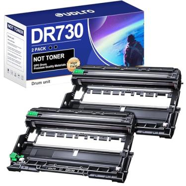 Imagem de DR730 Drum Unit Brother DR730 Replacement for Brother Drum DR730 DR-730 to Compatible with MFC-L2750DW HL-L2370DW MFC-L2710DW HL-L2350DW DCP-L2550DW Printer (2 Black, Not Toner)