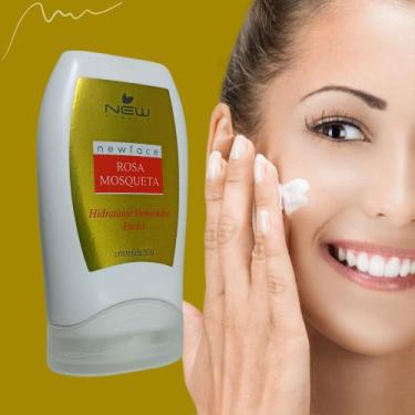 Imagem de Creme Hidratante Renovador Facial Rosa Mosqueta Cuide Da Sua Pele Tire