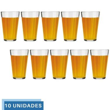 Imagem de Jogo 10 Copo Americano Long Drink 450ml Vidro Cerveja Nadir - NADIR FI