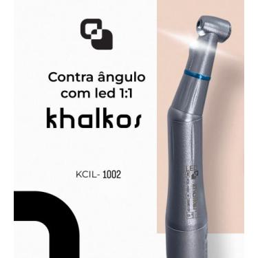 Imagem de Contra Ângulo 1:1 Led KCIL-1002 Khalkos - Baixa Rotação