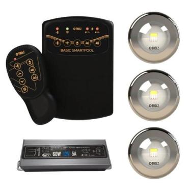 Imagem de 3x led 10w tholz + fonte 60w + basic smartpool, 10W