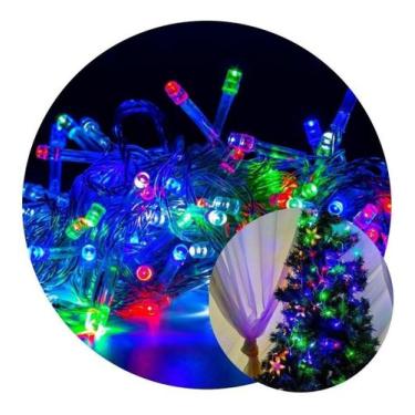 Imagem de 5 Pisca Pisca Natal 10 Metros 100 Led Coloridos 8 Funções - Pisca Pisc
