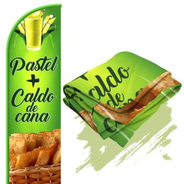 Imagem de Bandeira para Wind Banner (só tecido) Pastel + Caldo Cana - Fadrix