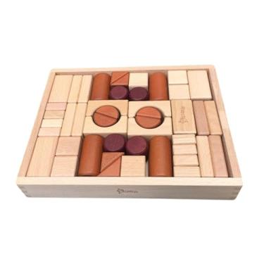 Imagem de Esquirla Blocos de Construção de Madeira 3D Formas para Crianças de 3 a 4 Anos de Idade, Meninas E Meninos