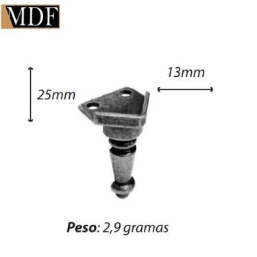 Imagem de Pezinho Romeu 1,30 X 2,50cm Caixa e Bandeja Artesanato - ATACADÃO DO A